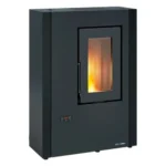Extraflame LUISELLA 5.0 Maxi WiFi Pelletofen, schwarz, 7 kW, Energieeffizienzklasse A